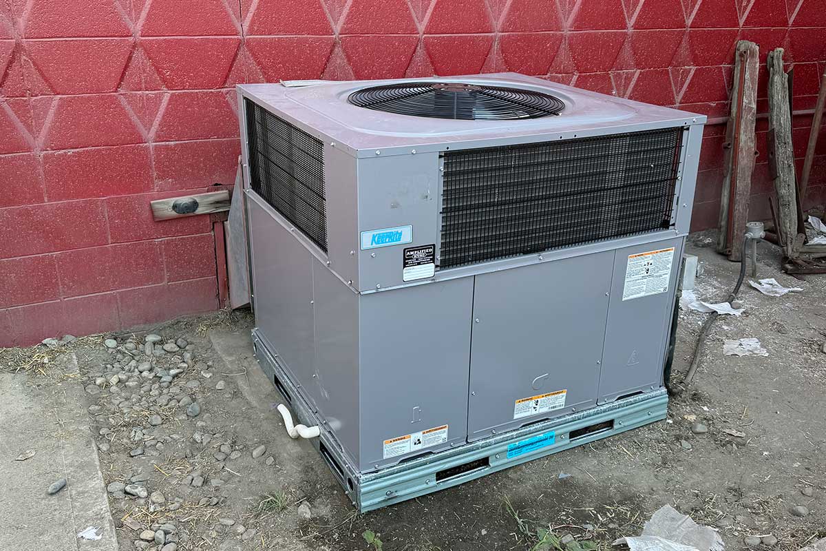 Amplified HVAC KeepRite commercial heat pump install