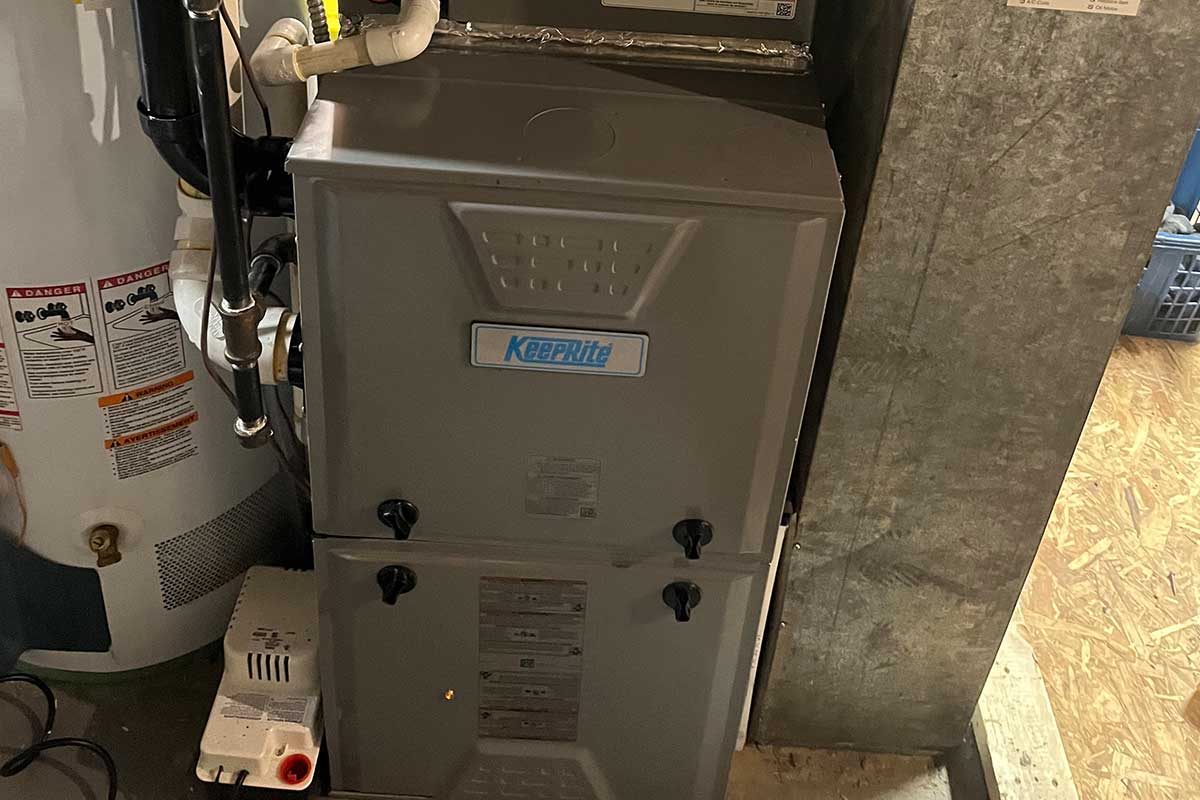 Amplified HVAC KeepRite furnace install